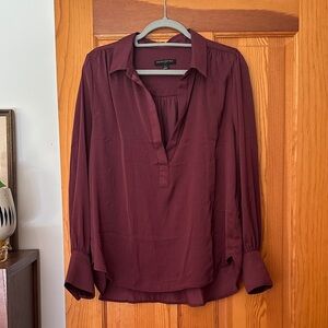 Banana Republic Deep Burgundy Blouse